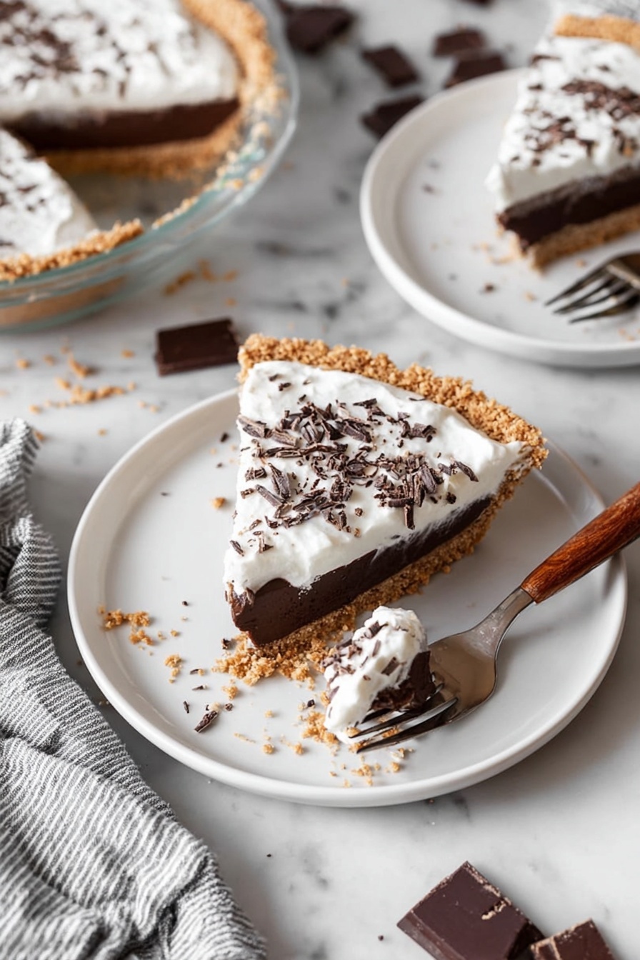 Chocolate Pie - Serving Suggestion